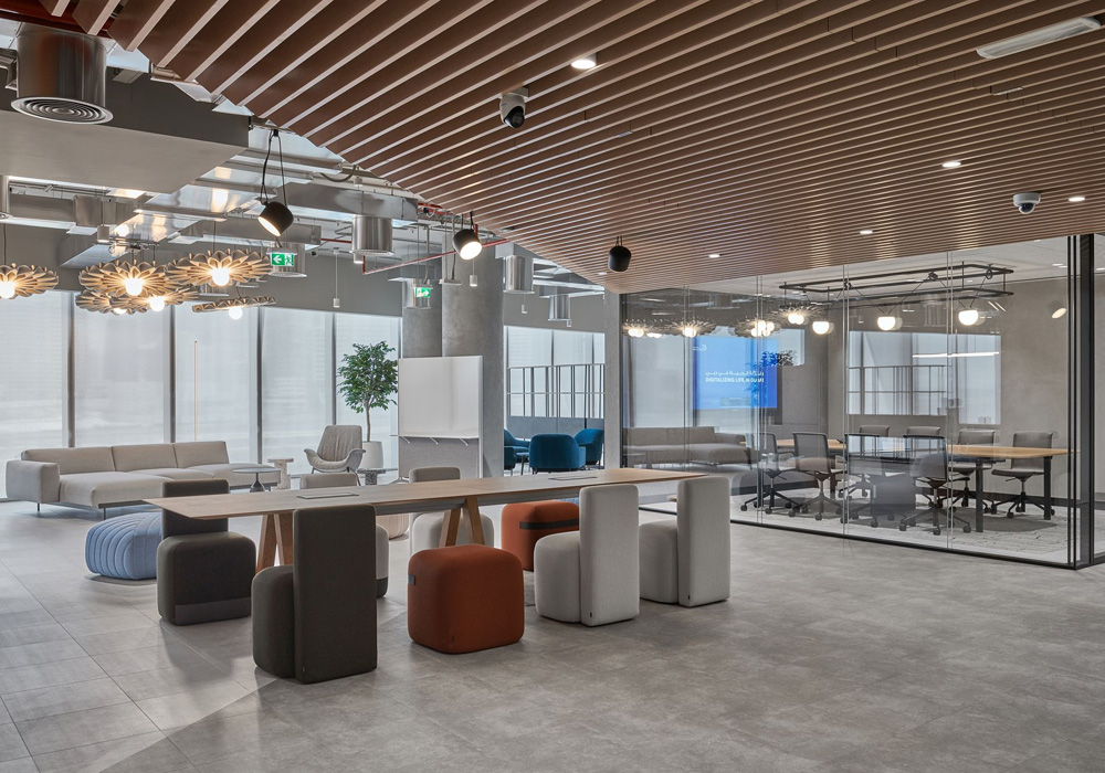 Hybrid workspace representing distributed, remote-first engineering